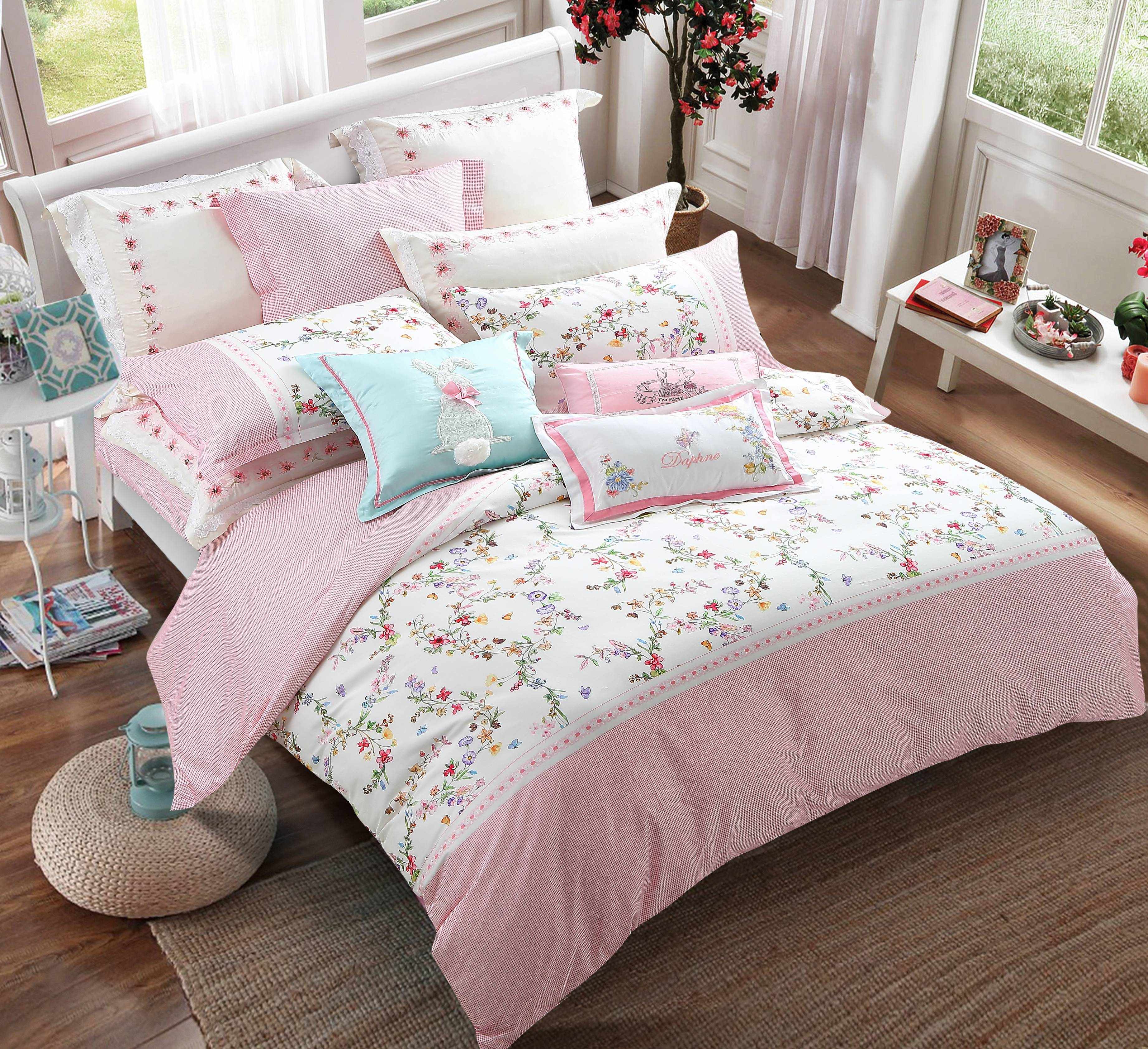 Daphne 100% Cotton Adorable Printed Bed linen #6885 100% Cotton Printed image30