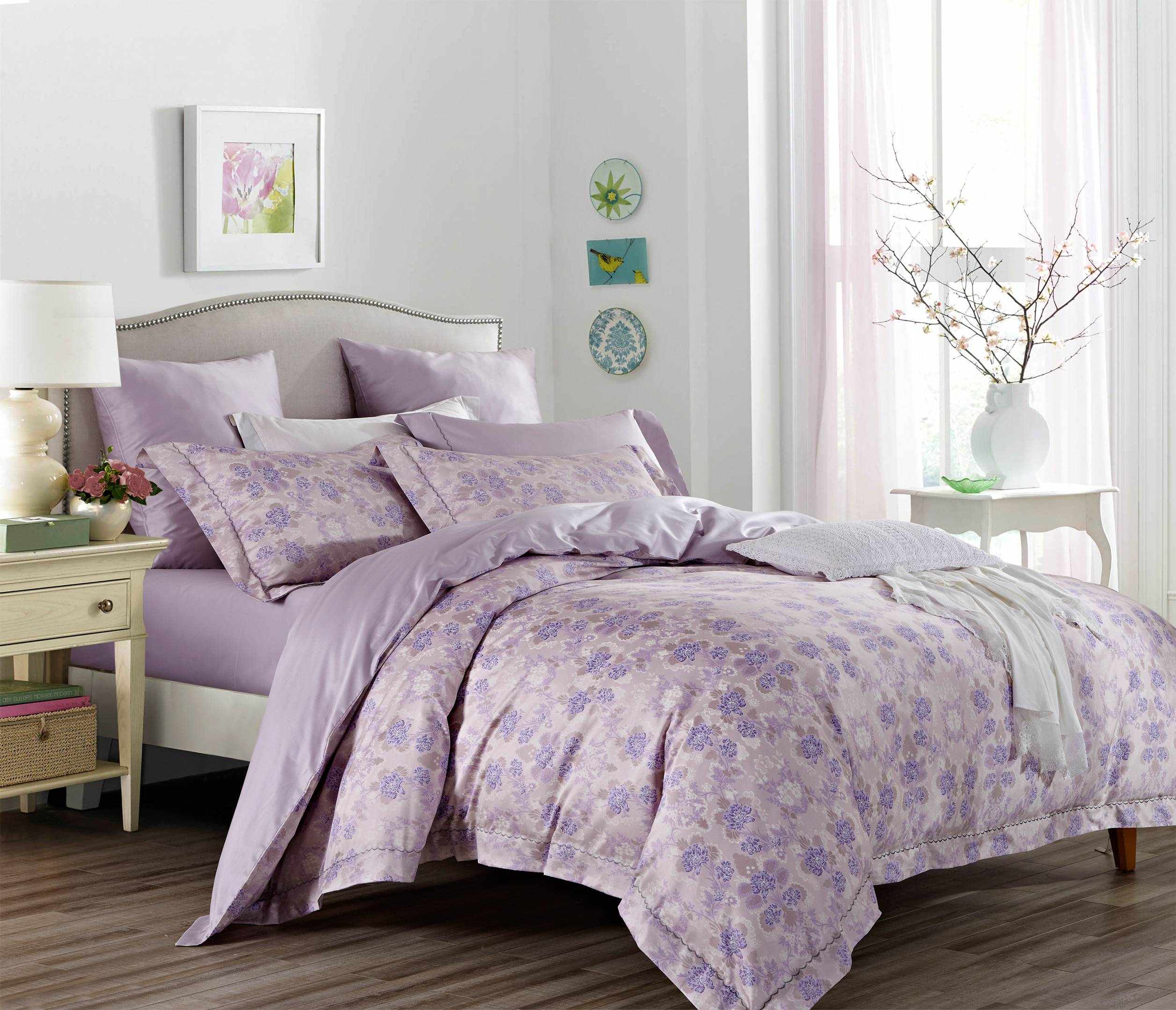 Daphne Lush Floral Pattern Bedding Set 100% Cotton 171095 100% Cotton Printed image10