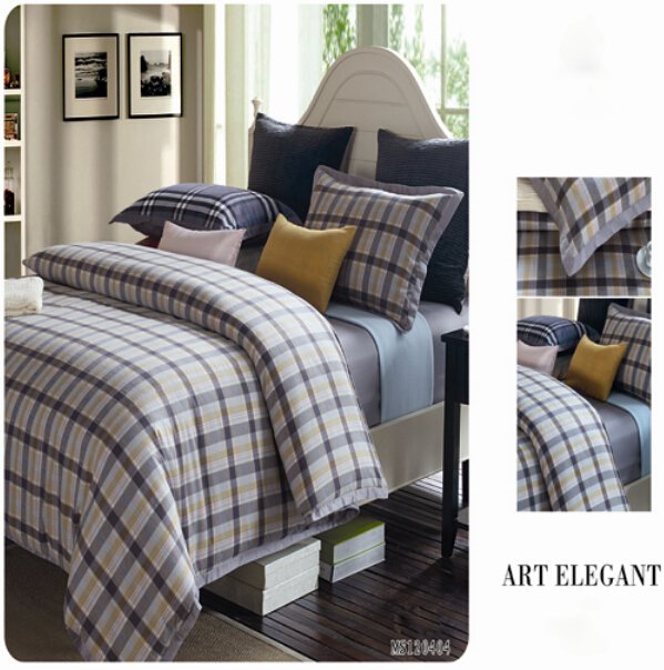 Daphne Scotland Plaid Flannel bedroom set #MS120405 120404 120505 120414 100% Cotton Printed image54