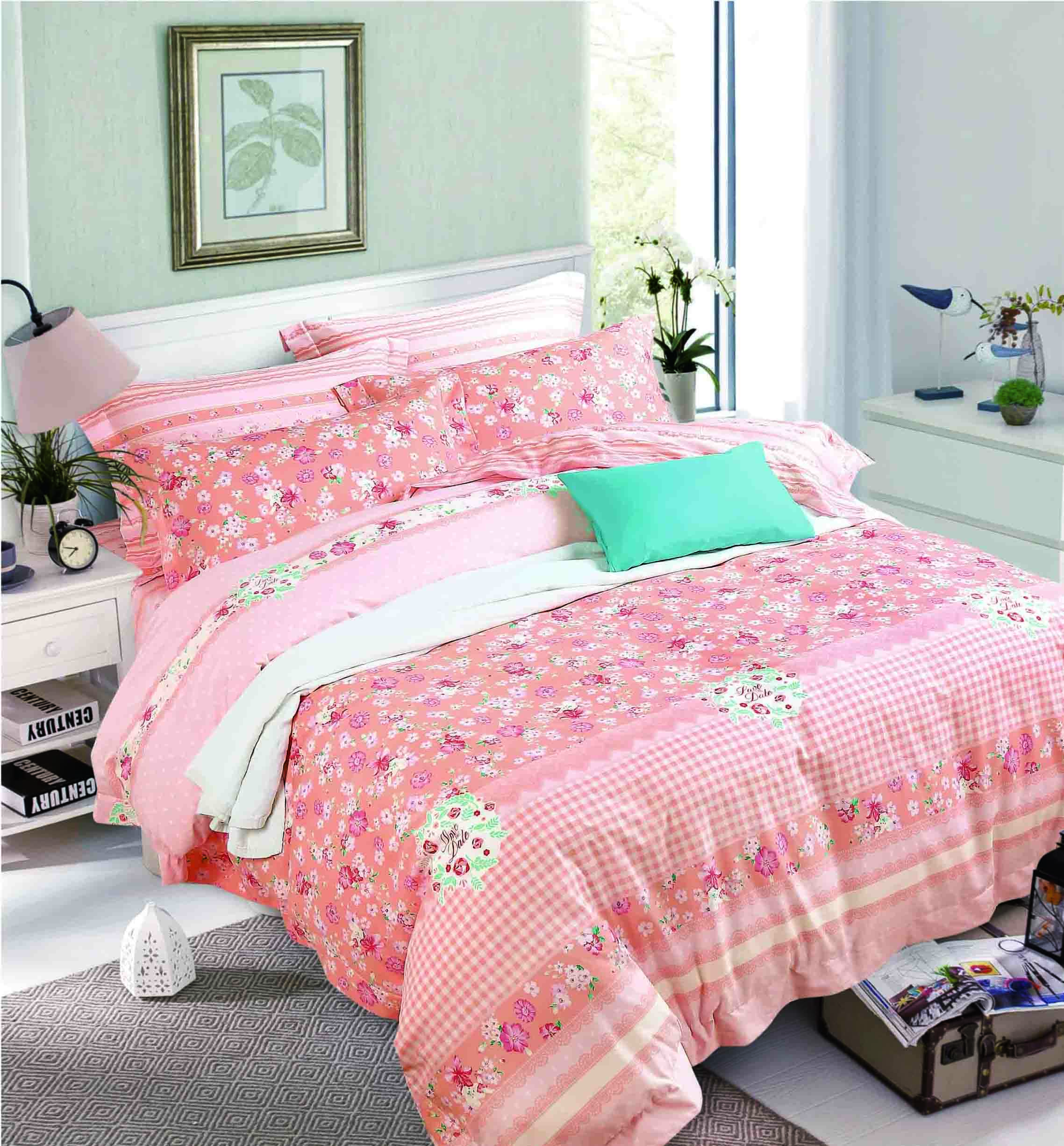 Daphne Long-staple Cotton Bedding Set Plaid Patterns 171408 100% Cotton Printed image3