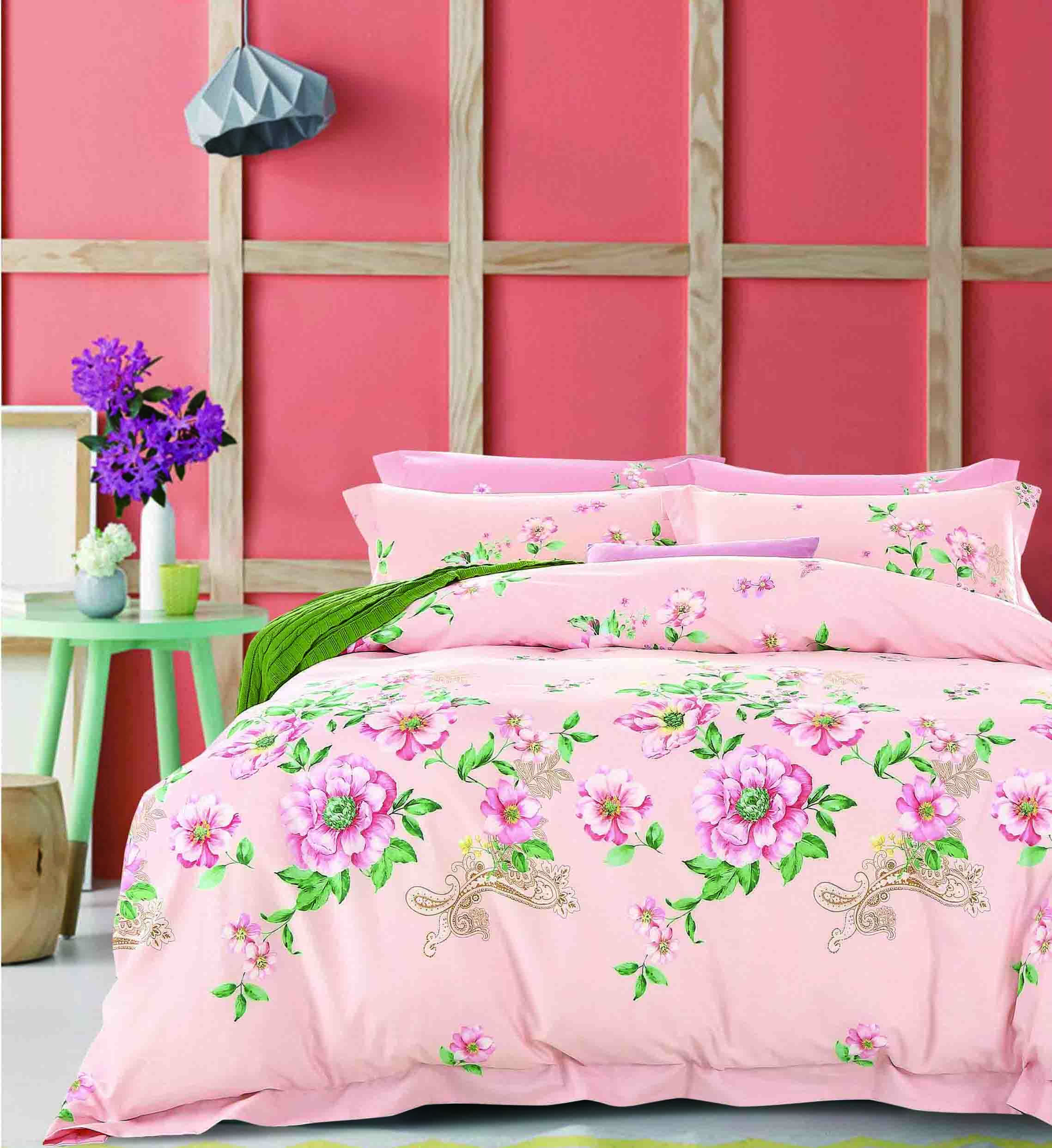 Daphne Vivid Floral Printed Bedding Set   #161444 100% Cotton Printed image48