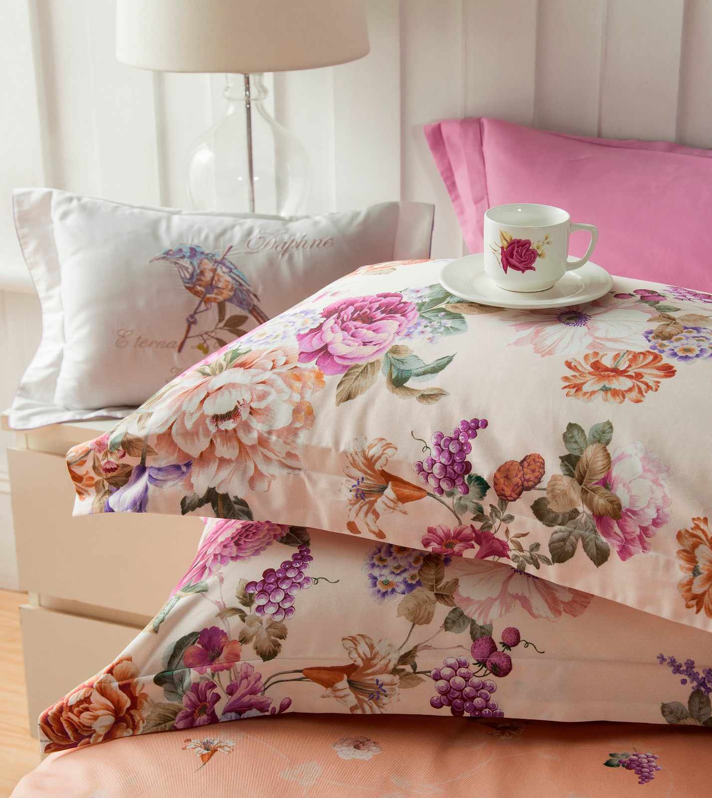 Daphne Sophisticated Floral Cotton Printed Bedding  6853 100% Cotton Printed image44