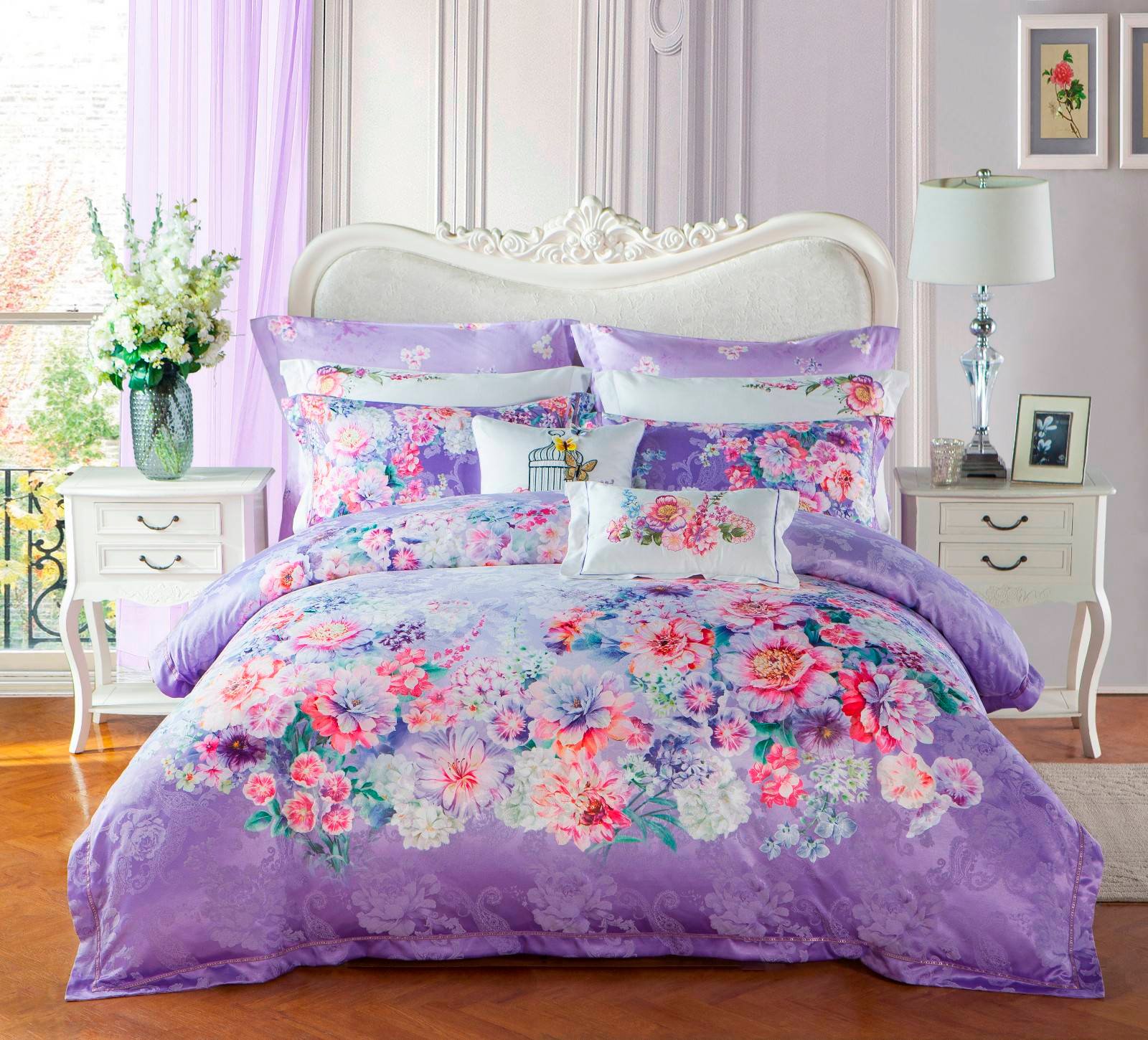 Daphne Polyester and Cotton Vividly  Jacquard Bedding Set   #6838 Jacquard Bedding Set image10