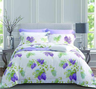 Wisteria Patterns Lyocell & Filamentary Silver Blend Bed Linen 171256