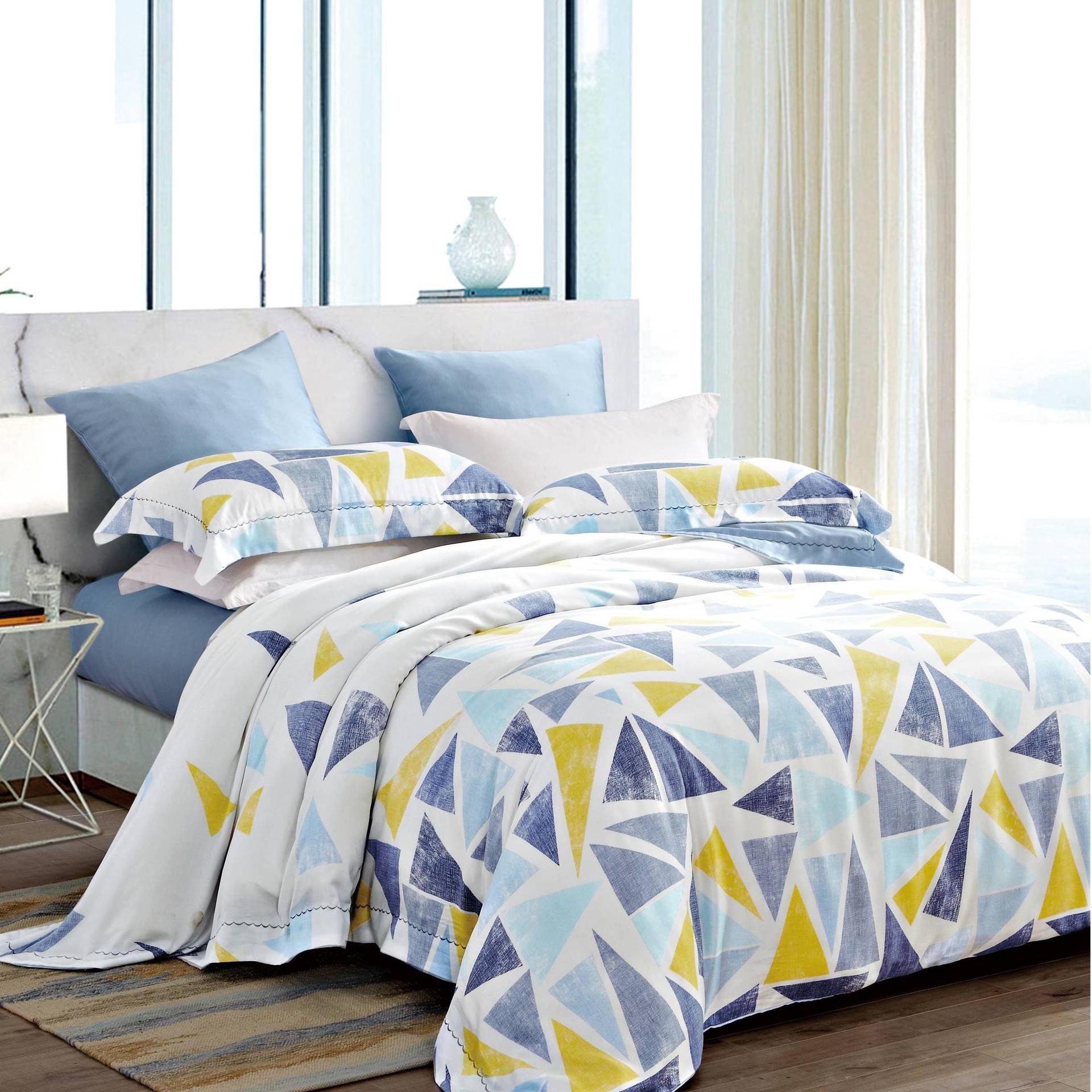 Bright Color Triangle Bedding Product Lyocell New Design Bedding