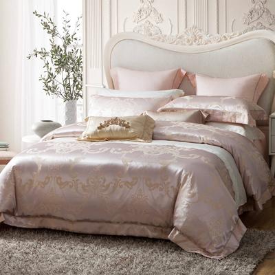 Well-made Jacquard Polyester Mixed with Viscose Bedding Set 6981