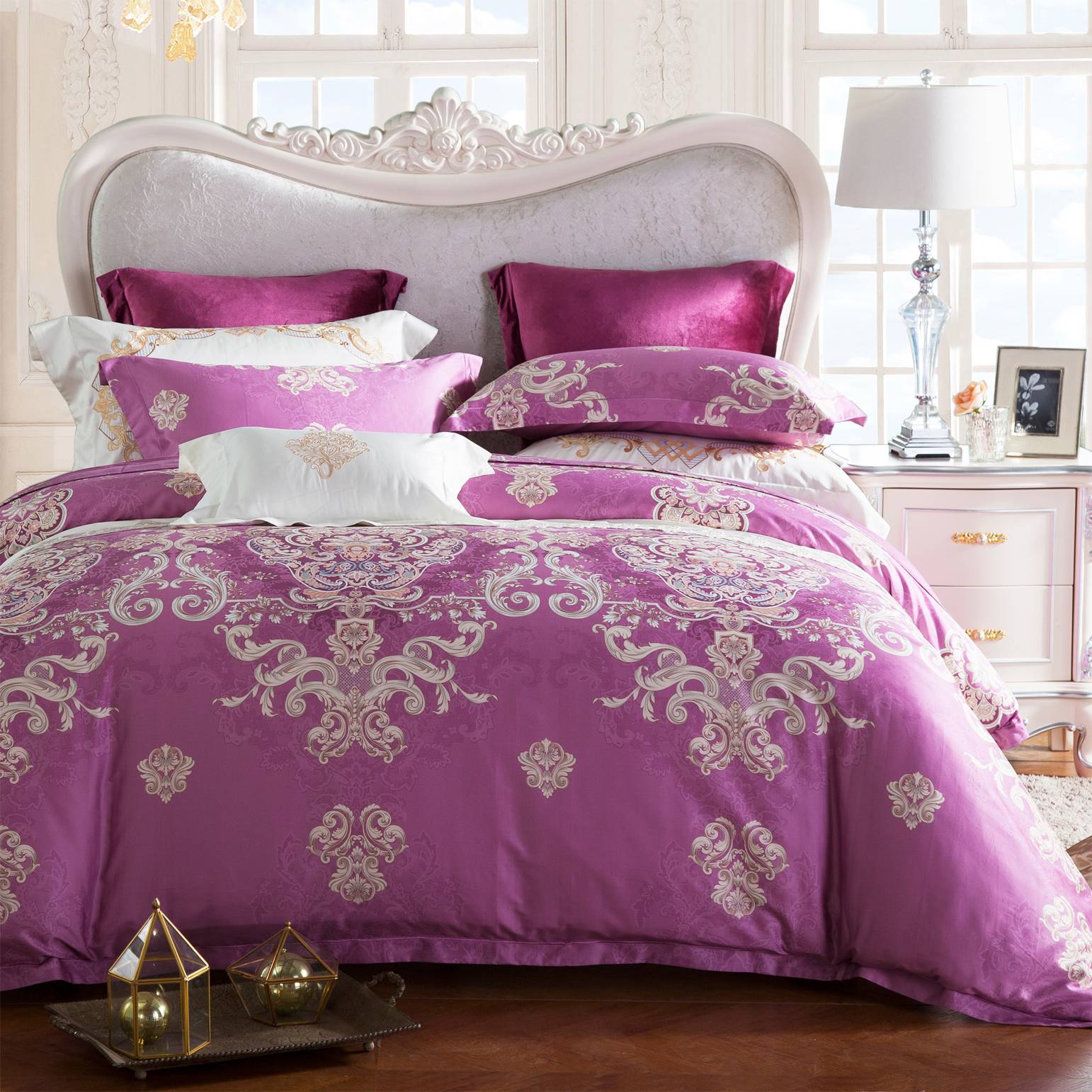 Daphne 100% Pima Cotton Printed Bedroom Set Elegant  6836 100% Cotton Printed image36