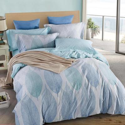 Refreshing Leaves Pattern Bed Linen Set From Pure Cotton